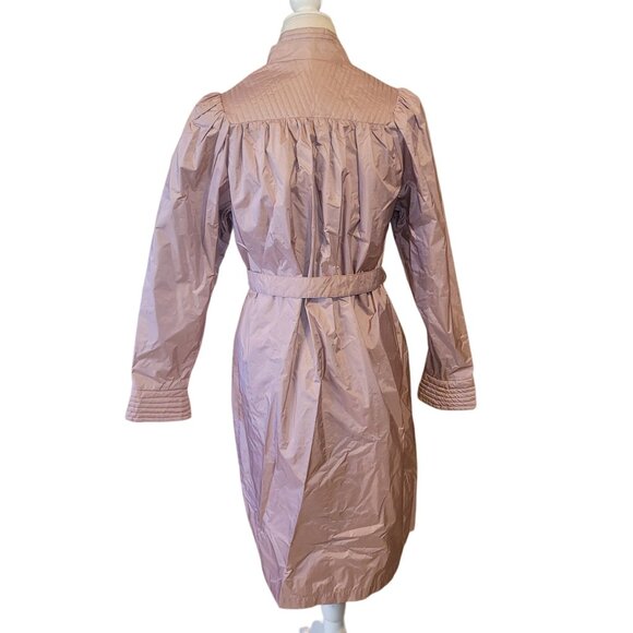 Vintage Saxton Hall Women's Size 8 Mauve Rain Jacket Windbreaker Button Front - Picture 3 of 10
